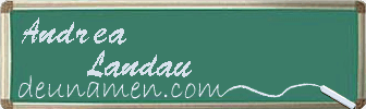 Andrea Landau Visitenkarte